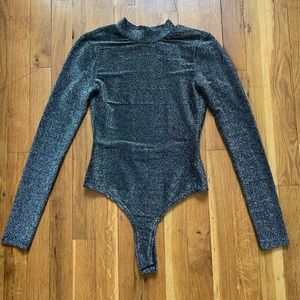 Revolve By the Way High Neck Sparkly Body Suit